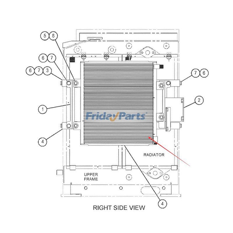 A/C-Kondensatorkern 555-7856 für Caterpillar CAT-Motor C2.4 Bagger 305.5E 305.5E2 306E2für Für CAT