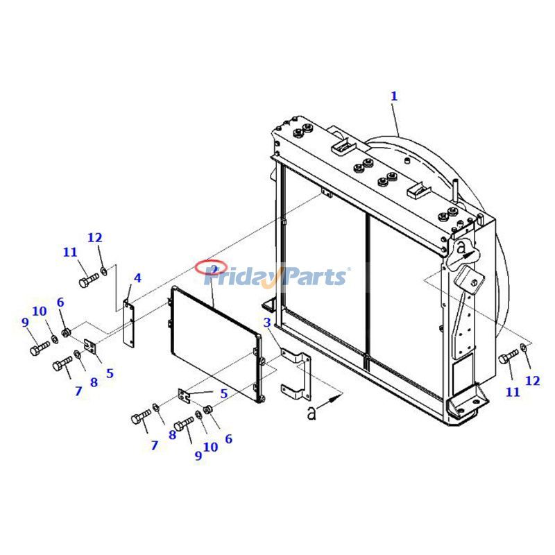  A/C Condenser Core For KOMATSU