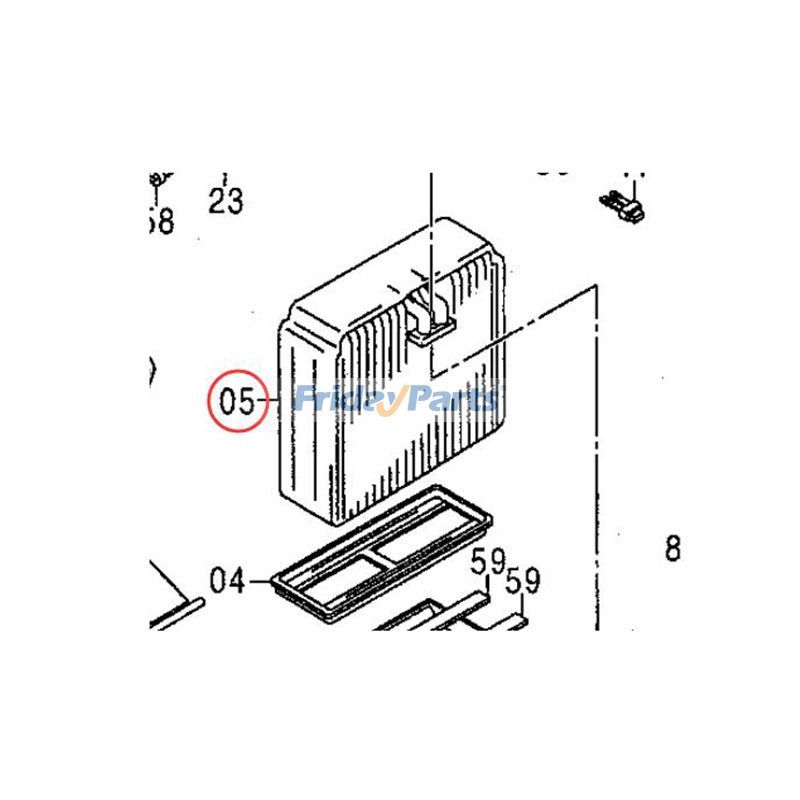 FridayParts A/C Evaporator ZX130 ZX180 ZX870