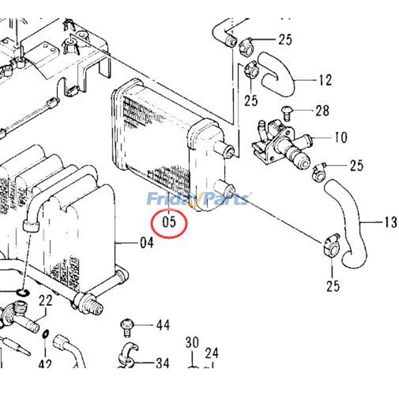 Aquecedor de ar condicionado central 4295535 para escavadeira Hitachi EX100-2 EX100-3 EX100M-2 EX100M-3 EX120-2 EX120-3 EX200-2 EX200-3 EX300-3 EX400-3 EX60-2