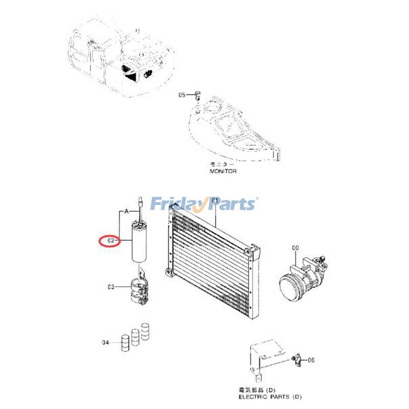 A/C Receiver Drier EX210H-5 in Stock in China
