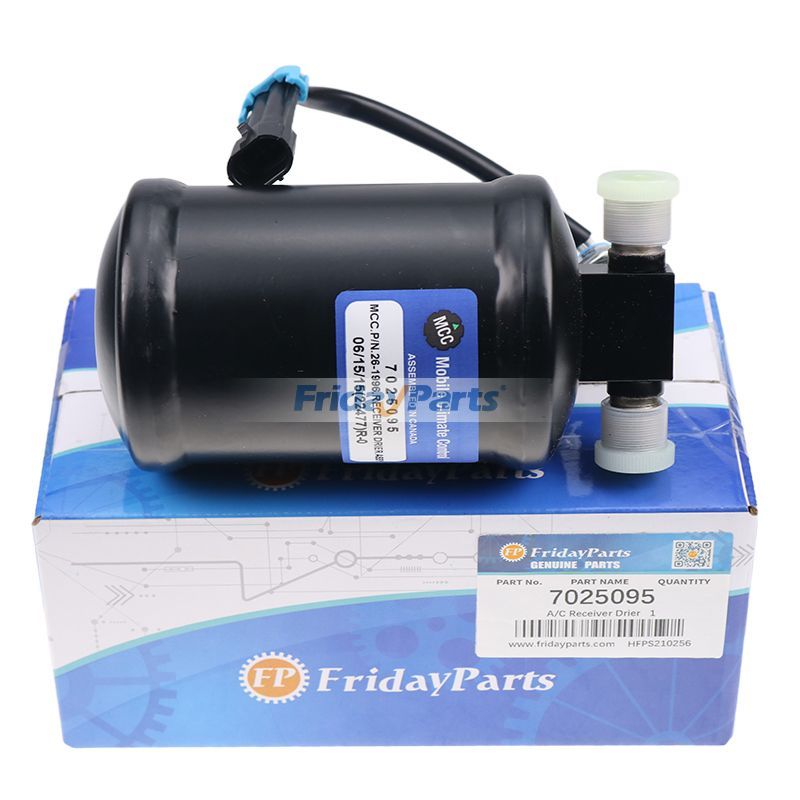 A/C Receiver Drier 7025095 for Bobcat S630 S650 S750 S770 S850 E26 E32 E35 E42 E45 E50 E55