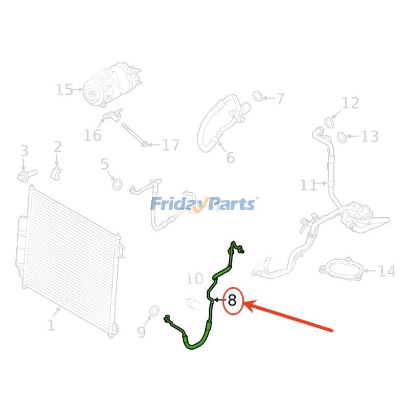 A/C Refrigerant Liquid Hose for Vehicle