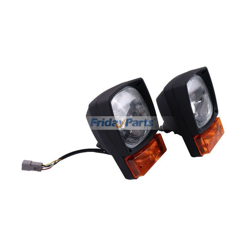 Un par de faros delanteros de 24 V 3E-7585 3E-7584 para cargadores Caterpillar CAT Engine 3054 3176 3196 3034 416B 216 226B Para CAT