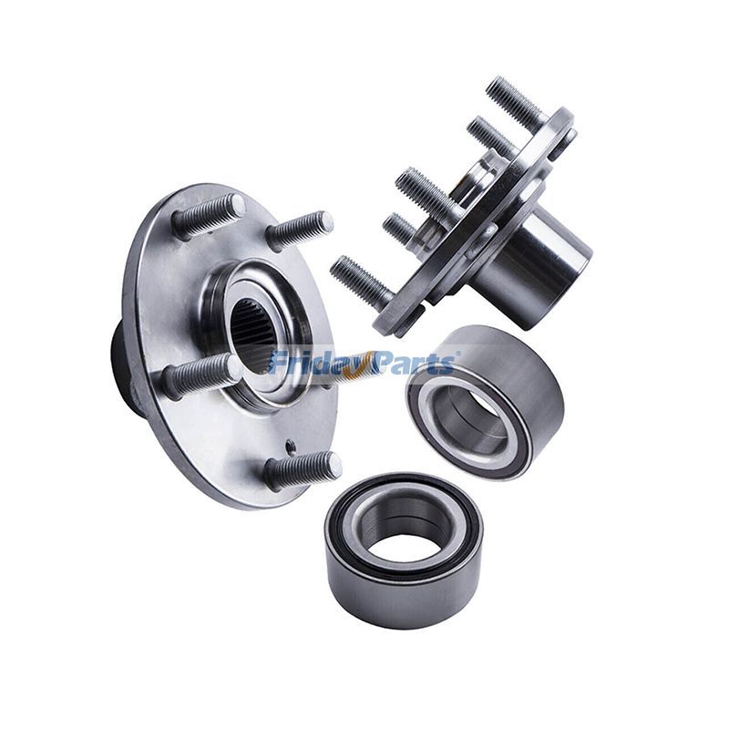 2 Front Wheel Hub And Bearing Set For Honda Accord & Acura TSX (2008-2012) - Driver & Passenger Side, OE Standard