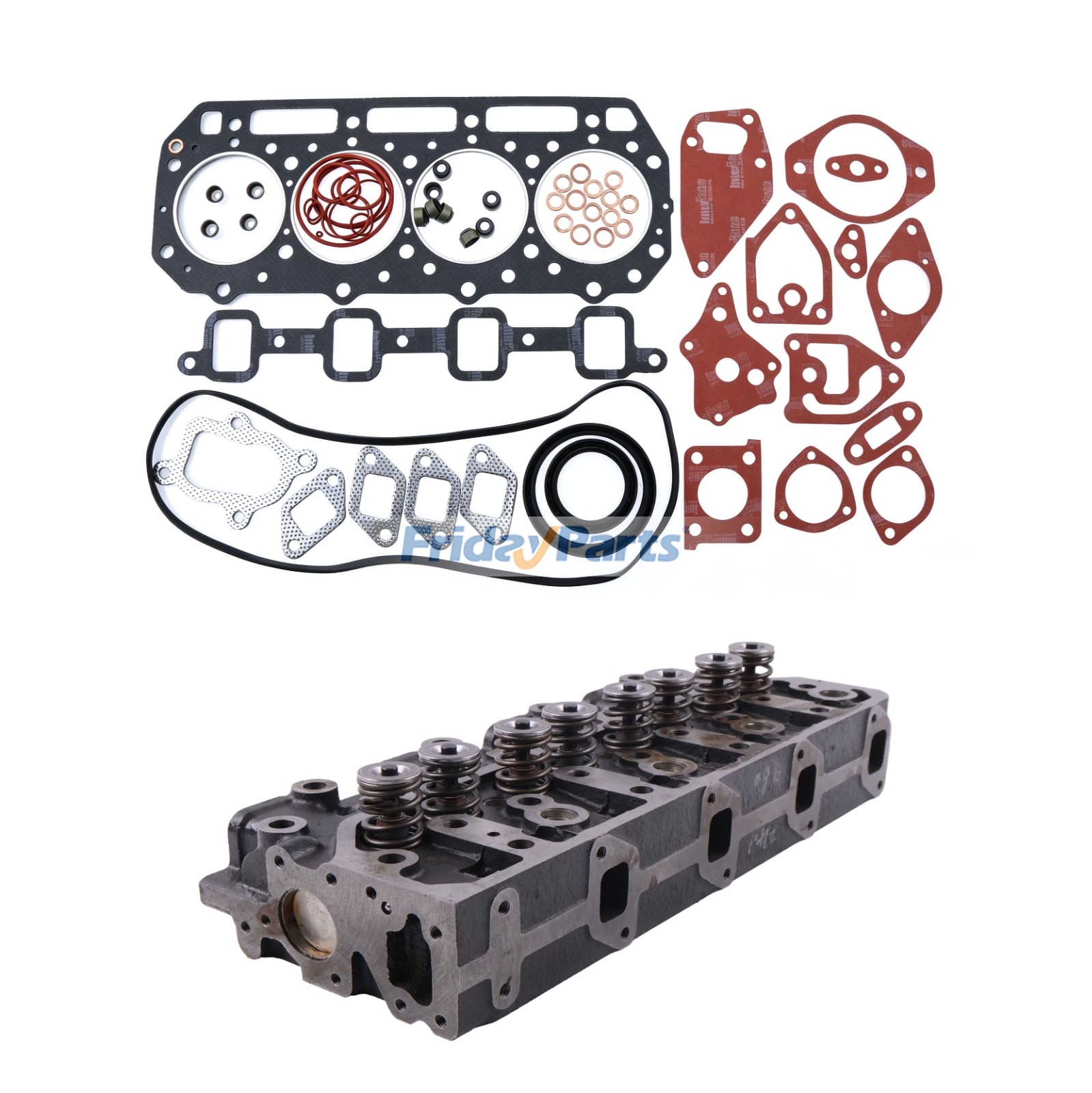 Cabeçote completo com jogo de juntas 4900969 para motor Cummins A2300 A2300T e empilhadeira Daewoo D20S D25S D30S
