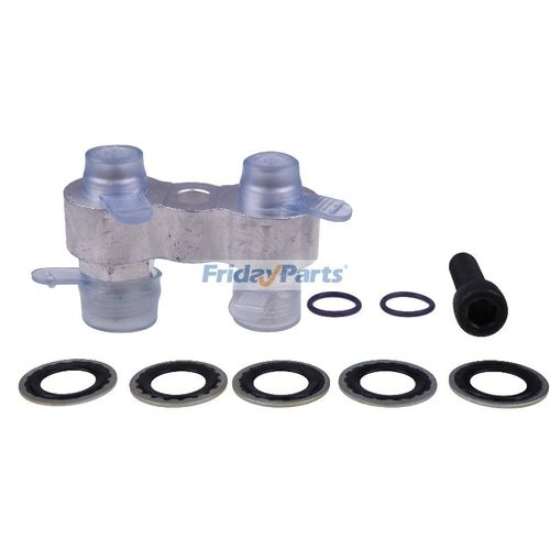 AC Compressor Billet Straight Adapter Fitting CNC Aluminum Rebuild for ...