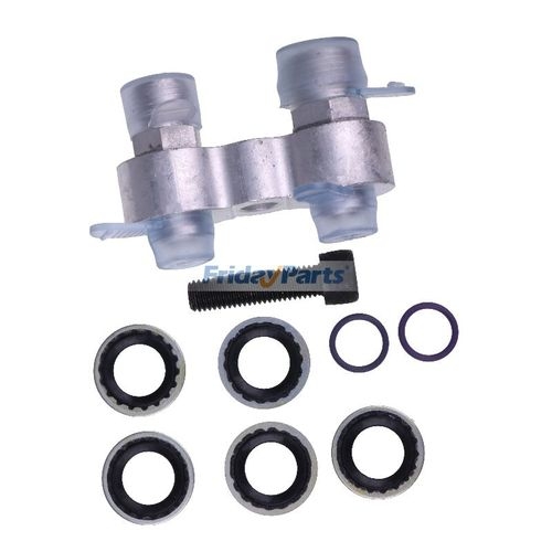 AC Compressor Billet Straight Adapter Fitting CNC Aluminum Rebuild for ...