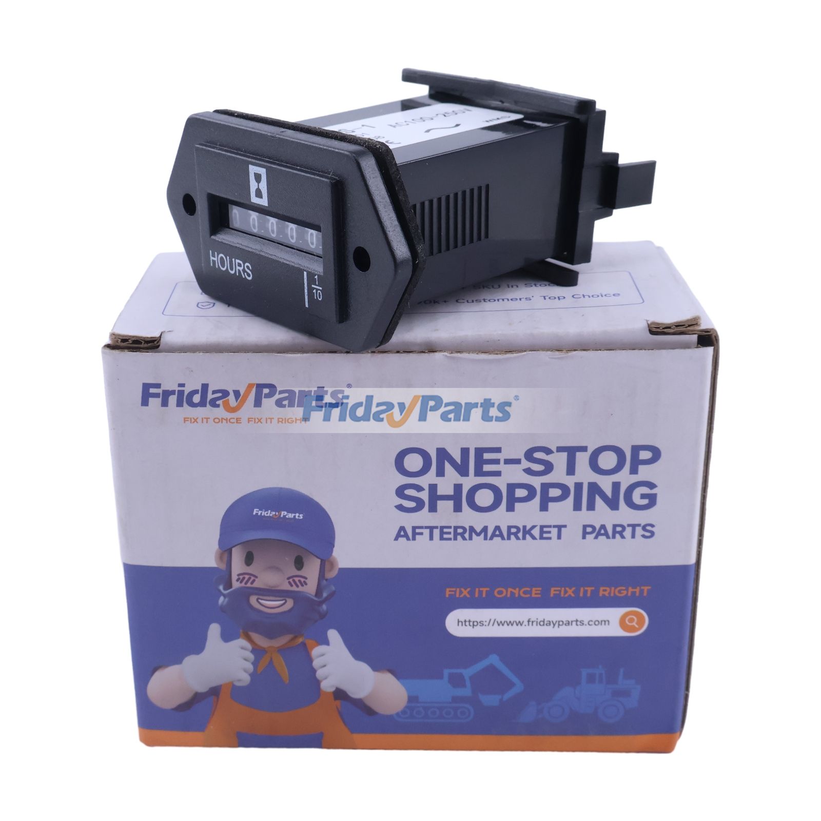 AC110-250V TOT Track Engine Mechanical Hour Meter RL-HM001 for Lawn Mower Tractor