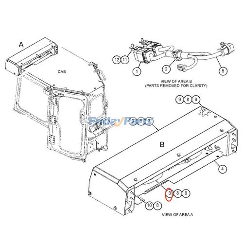 2174448 A/C Condenser 470-2179 for Caterpillar CAT Engine 3406C C15 Tractor D6N ...