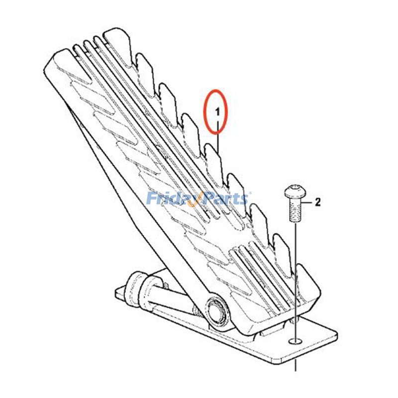 オフロードトラック アクセルペダル