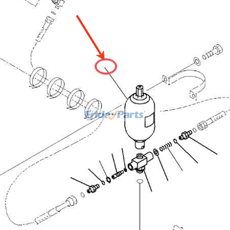 Accumulator Assembly for Excavator