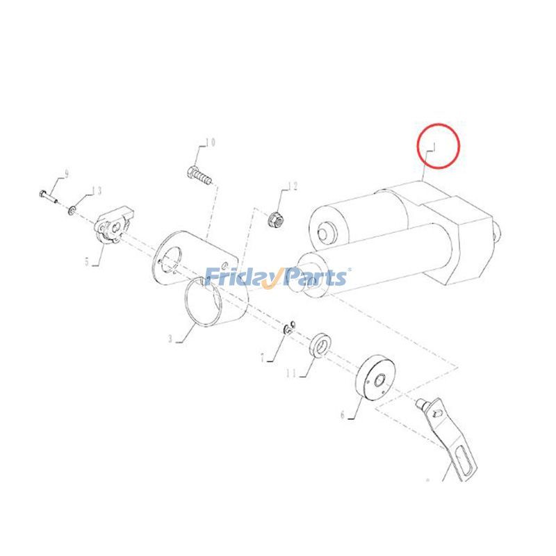 New Holland用その他の農業機械用アクチュエーター ラウンドベーラー