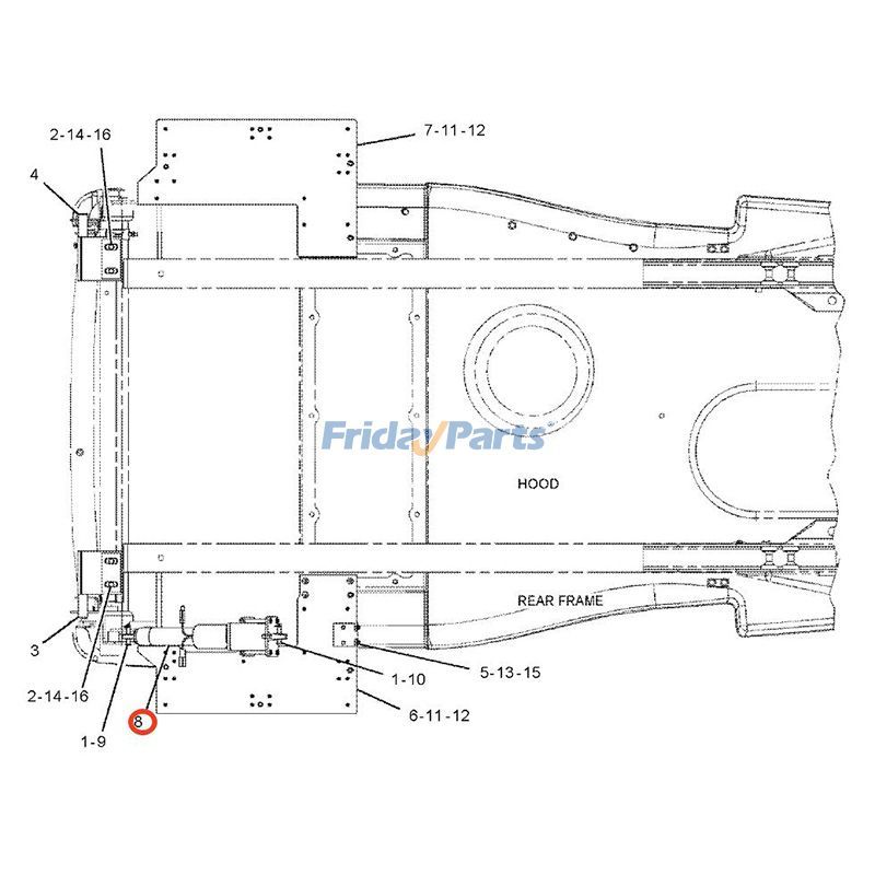 Actionneur pour Chargeur,Autres Équipements de Construction Pour CAT