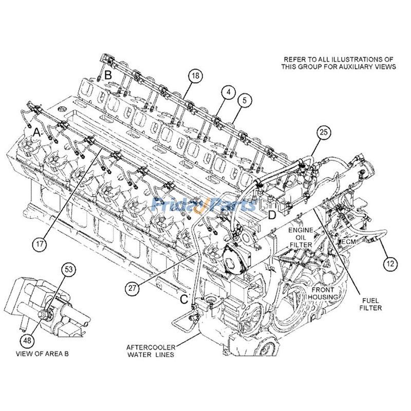Adaptateur de pilier de roue CATpour Pelle,Chargeur
