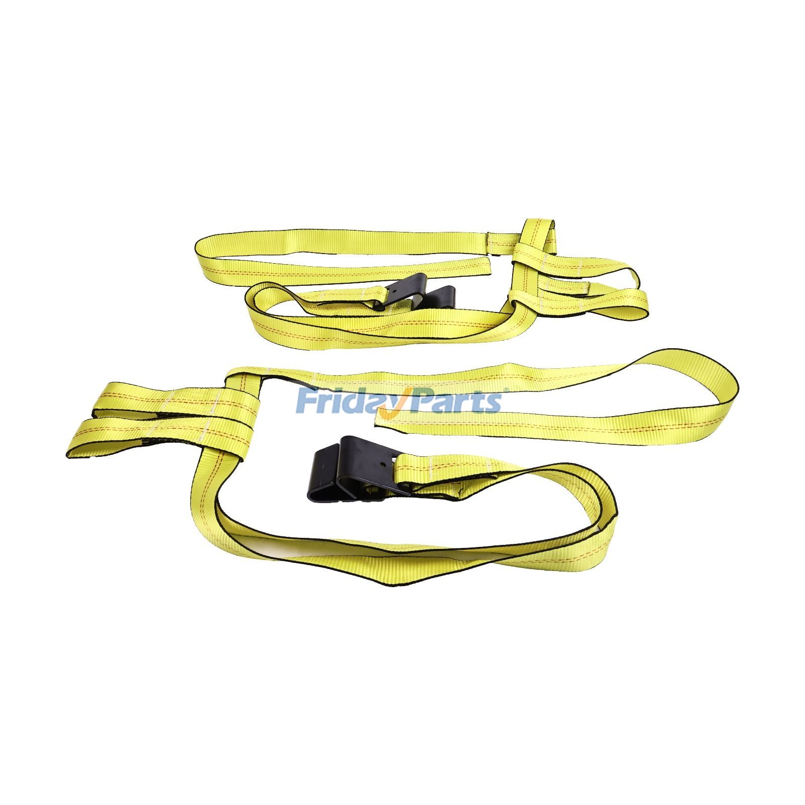 FridayPartsの調節可能な車のタイヤバスケットストラップホイールネットセットフラットフック牽引ドリー用