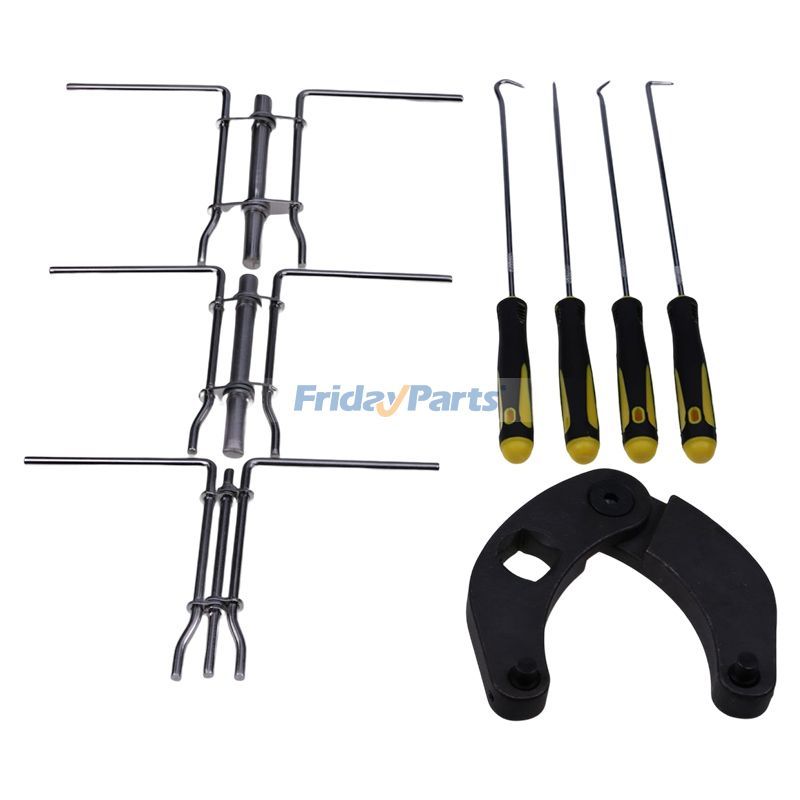 その他 調整可能なグランドナットレンチ 1266 および油圧シリンダーピストンロッドシール U カップ取り付けツールキットセット J05321 ほとんどの農場および建設機械用