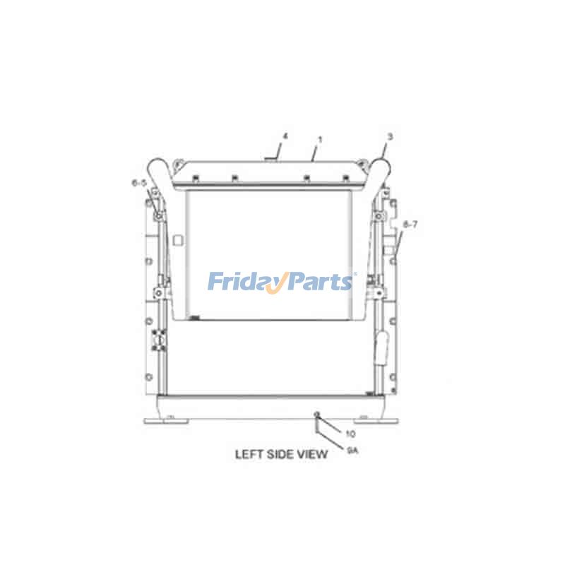 Aftercooler for Engine,Excavator