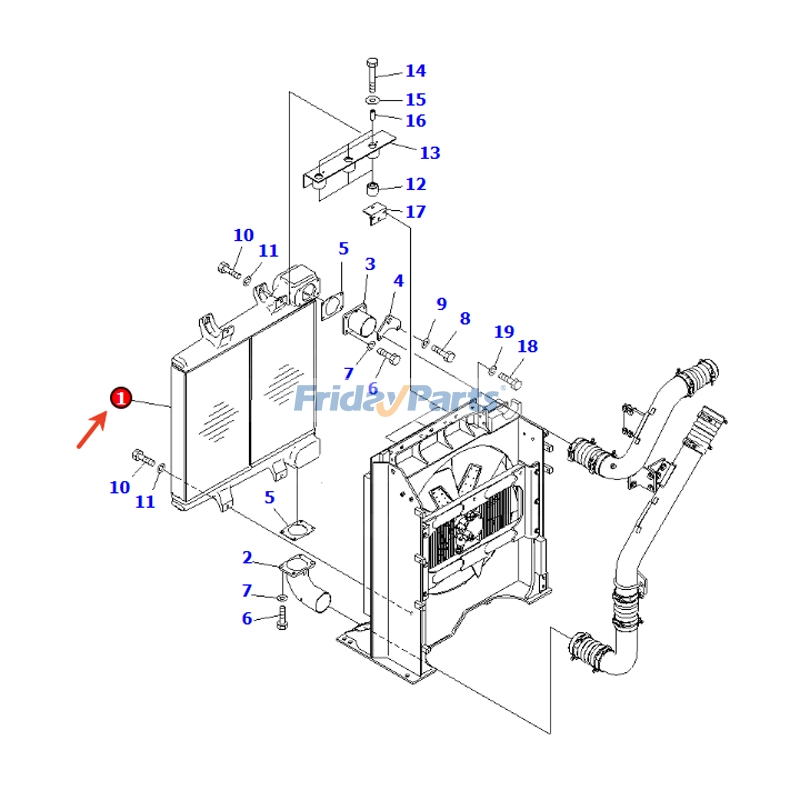 FridayParts Ladeluftkühler