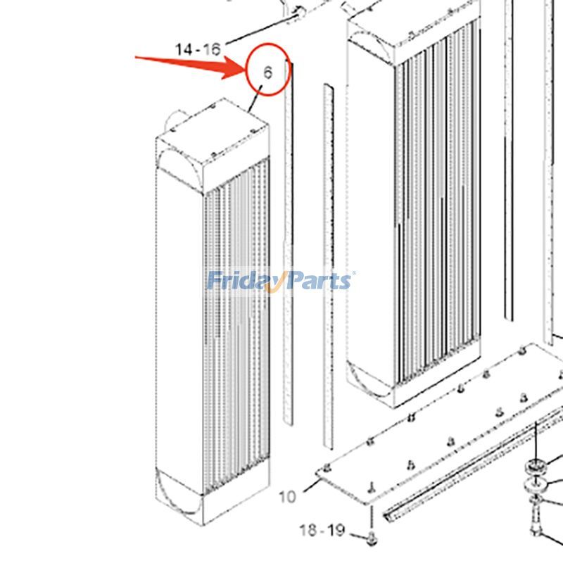 Aftercooler for Engine,Tractor,Other Construction Equipment