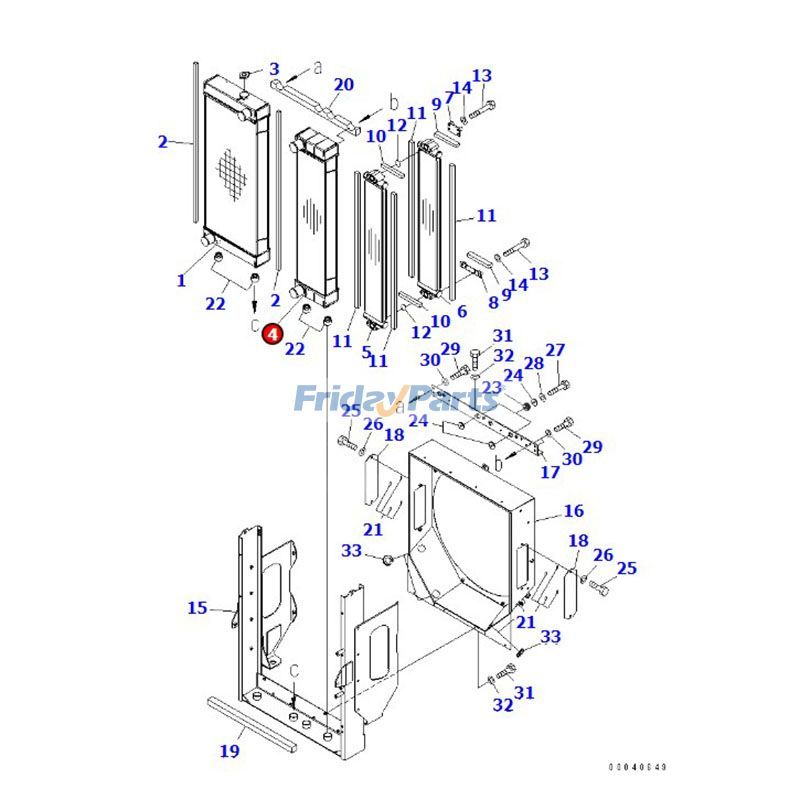 Aftercooler Wheel for Loader