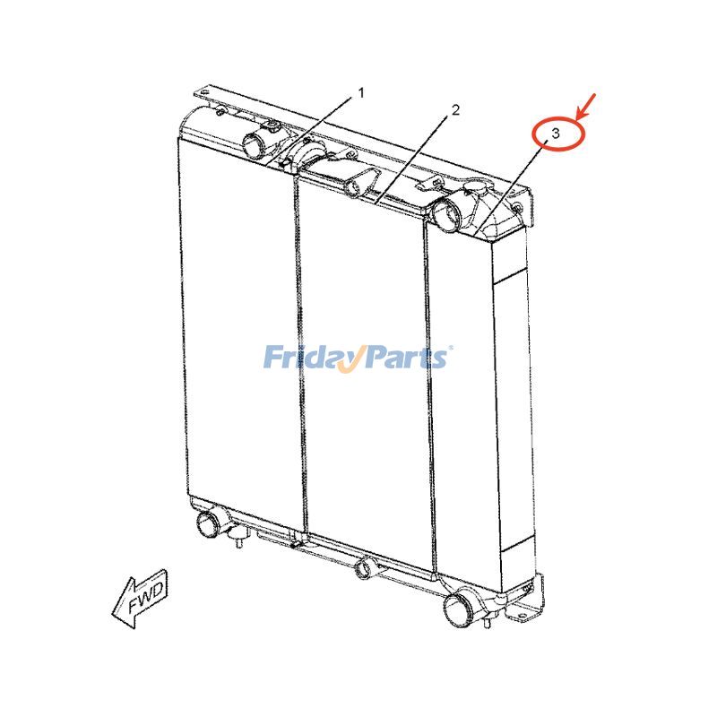 Aftercooler for Engine,Loader