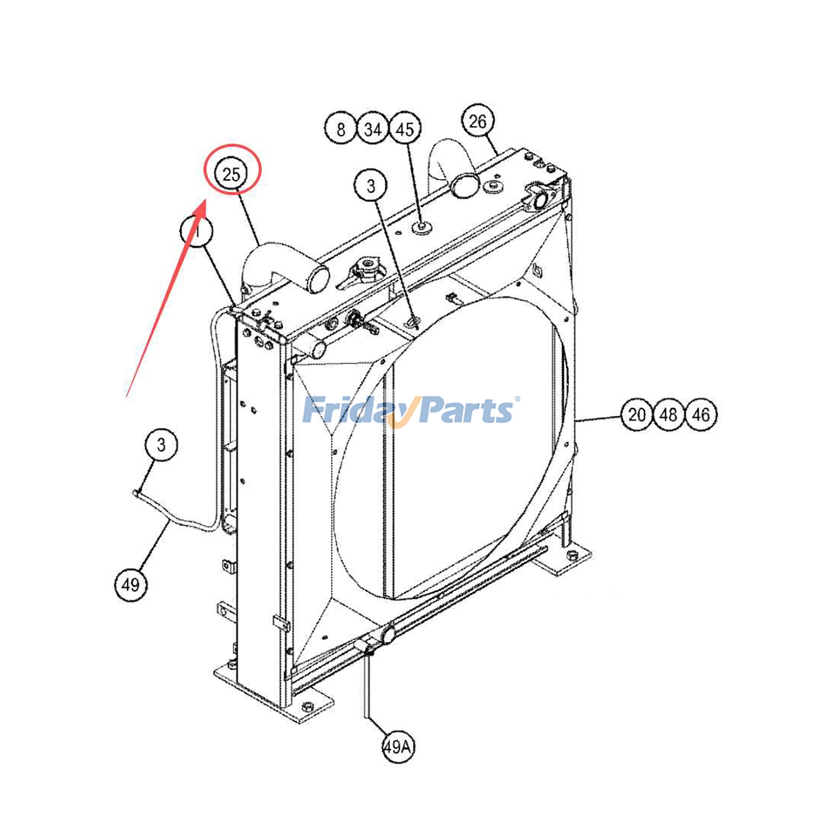 Postenfriador 453-0625 para motor Caterpillar CAT 3512B C7.1, excavadora 3208, 326D2, 326D2L, 329D2, 329D2L, 330D2, 330D2L, taladora apiladora FB221 Para CAT