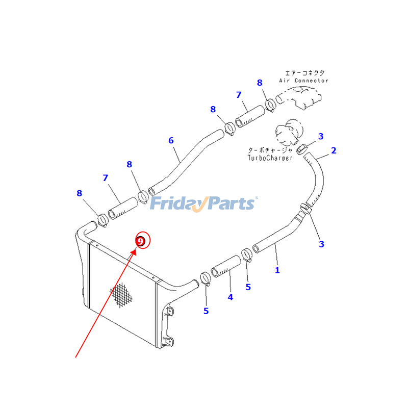 Aftercooler  for Engine,Excavator,Others