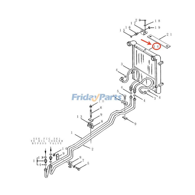 Aftercooler for Tractor