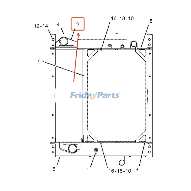 FridayParts Ladeluftkühler