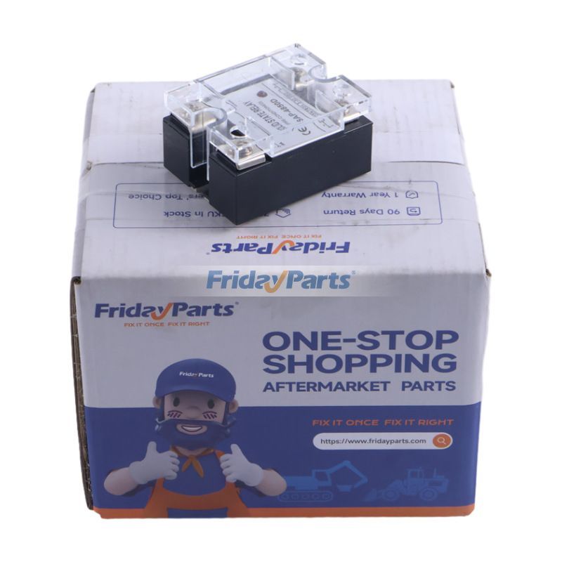 Relais statique monophasé SSR 40-480VAC 3-32VDC Gold SAP-4850D de rechange pour équipement industriel