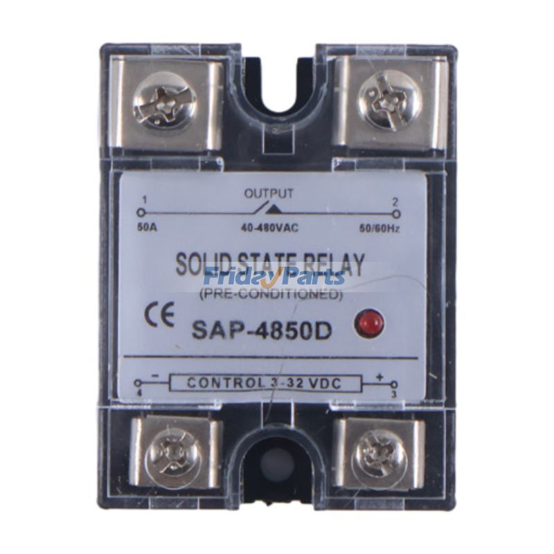 Relais statique monophasé SSR 40-480VAC 3-32VDC Gold SAP-4850D de rechange pour équipement industrielpourPour AUTRE MARQUE