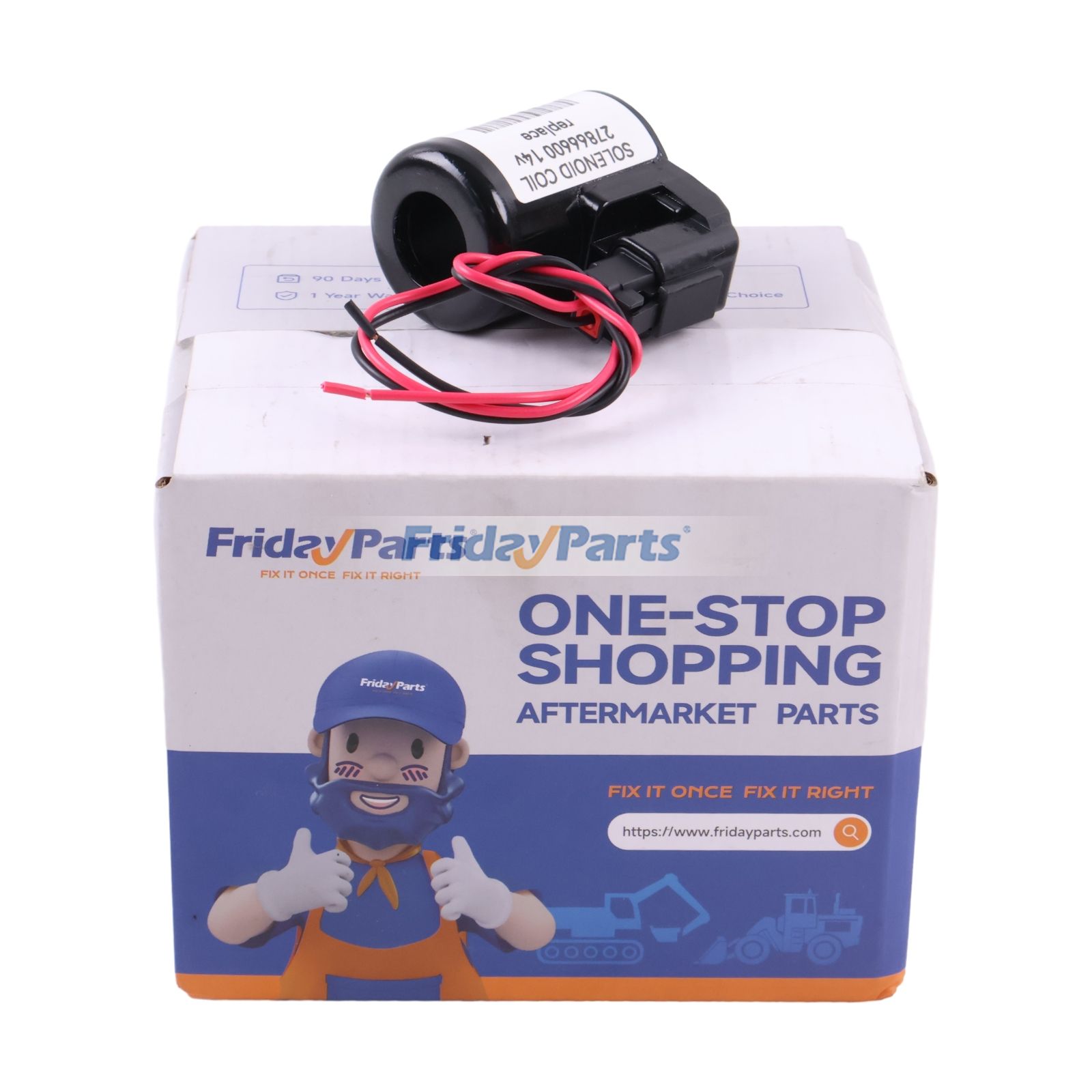 14V Aftermarket Argo-Hytos 27866600 Solenoid Valve Coil for Excavator Loader Crane Tractor