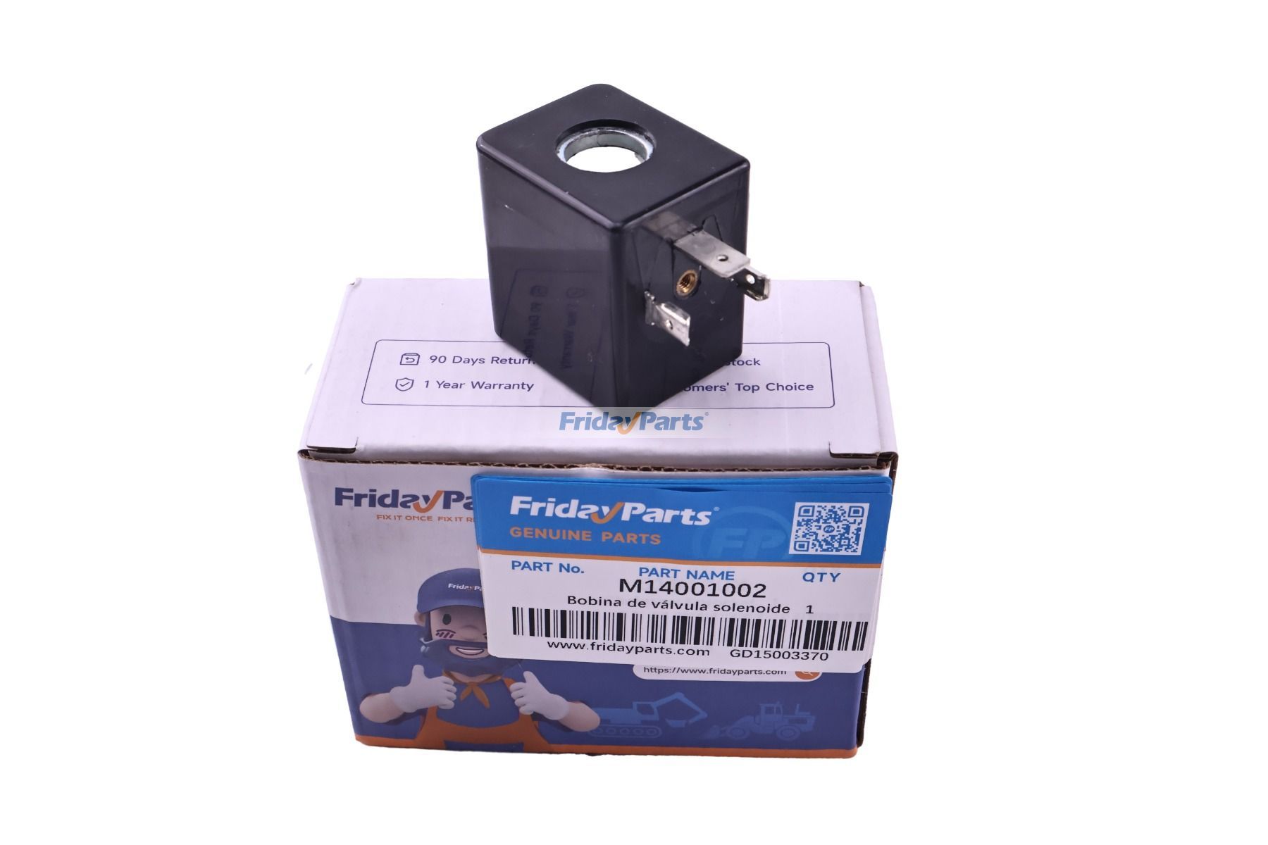 Bobine d'électrovanne Brevini M14001002 de rechange 24 V 50 Hz