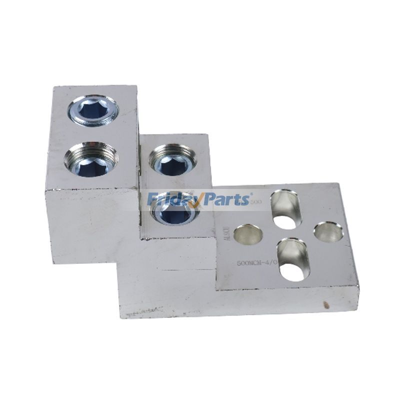 他ブランド用用アフターマーケット Brumall 600T-4 アルミニウム メカニカル ラグ 600MCM-2 4 バレル 2 穴 電気錫メッキ