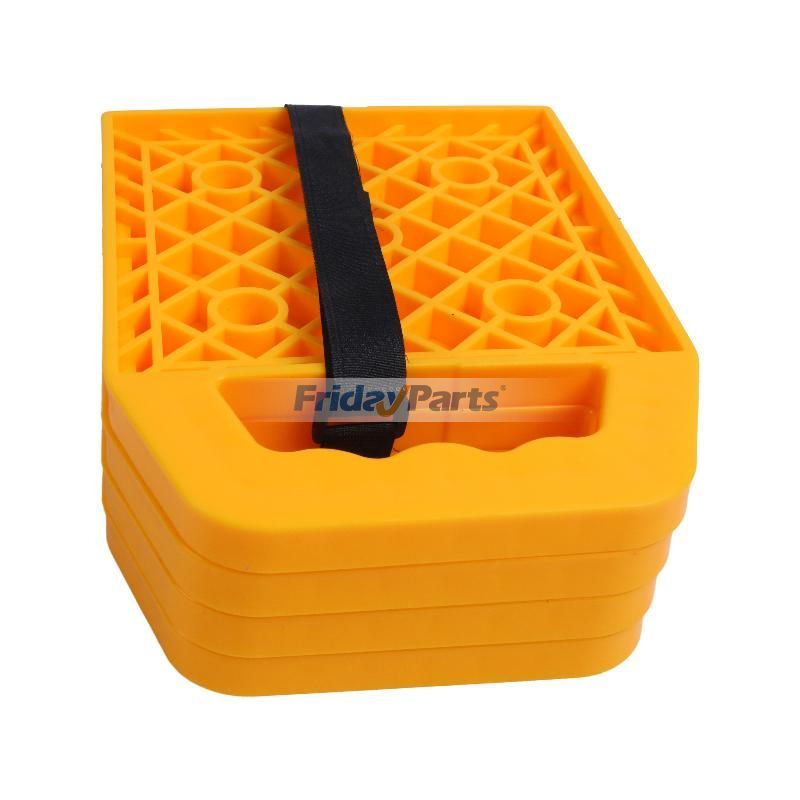 FridayParts 4 Stück gelbes stabilisierendes Wagenheberpolster