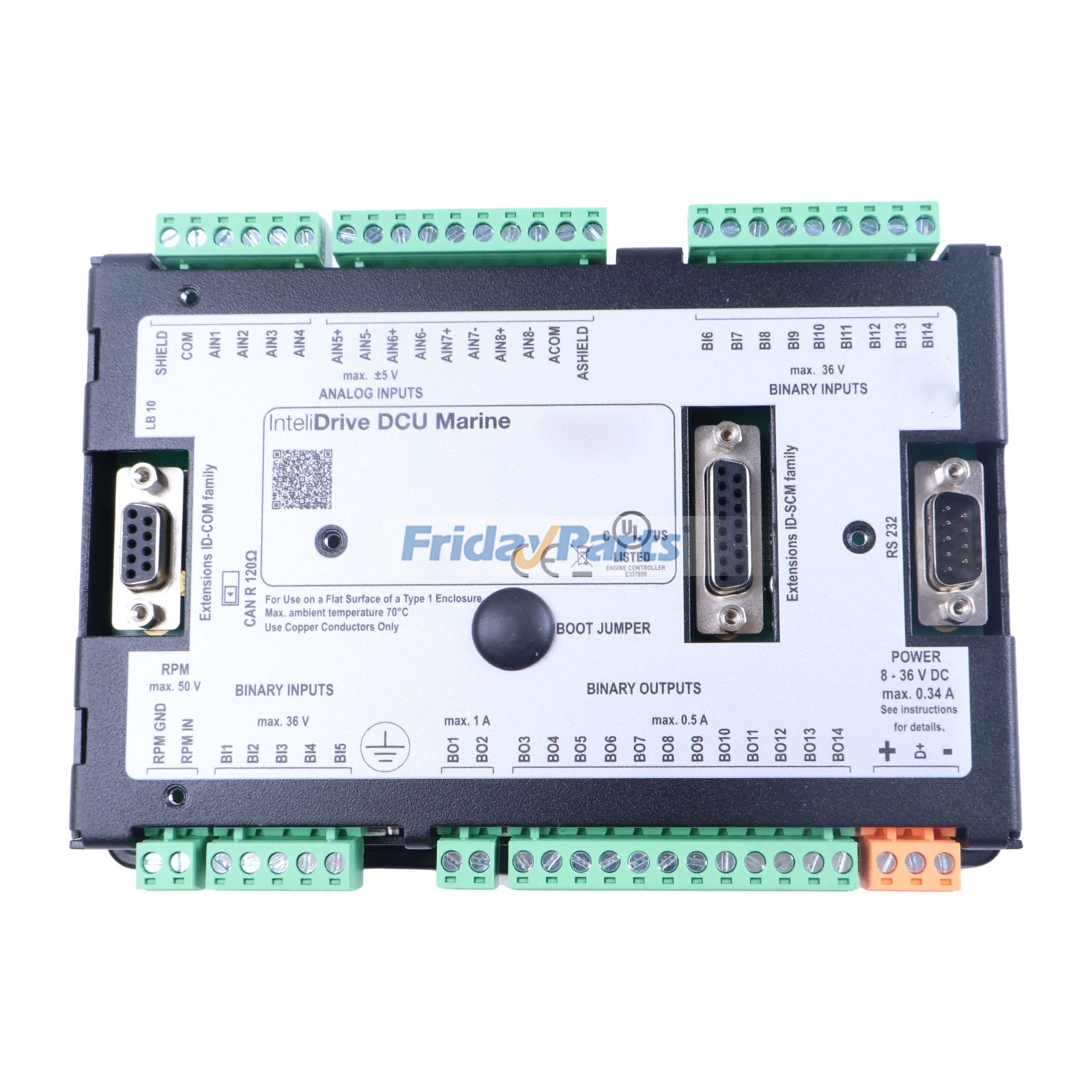 FridayParts InteliDrive DCU Marine Operator panel Display Controller