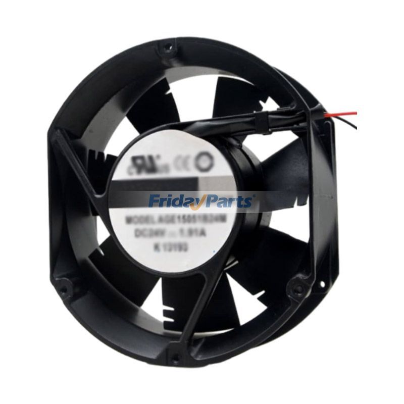 Ventilateur de refroidissement CC à roulement à billes à grand volume d'air Crown AGE15051B24M 24 V 1,91 A de rechange