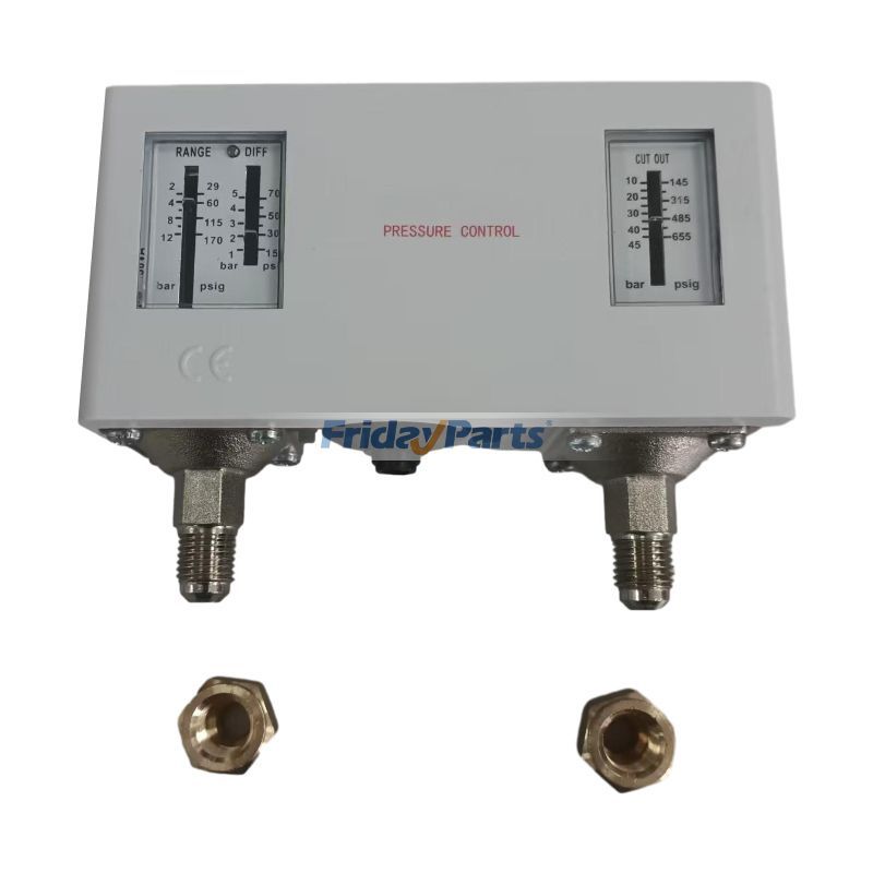 Aftermarket Danfoss 060-124166 KP15 Doppeldruck-Kontrollschalter für Kühleinheiten, HVAC-Systeme, Marine