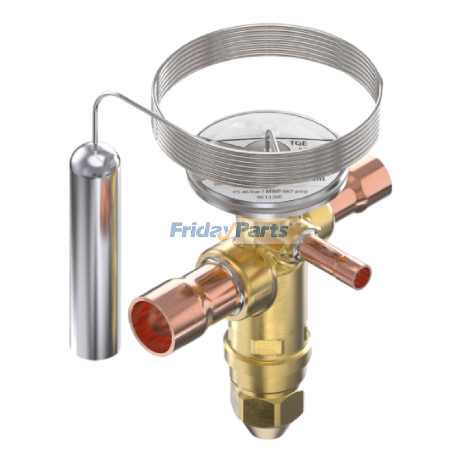 Válvula de expansión termostática Danfoss 067N2150 de repuesto para refrigerante R22 R407C