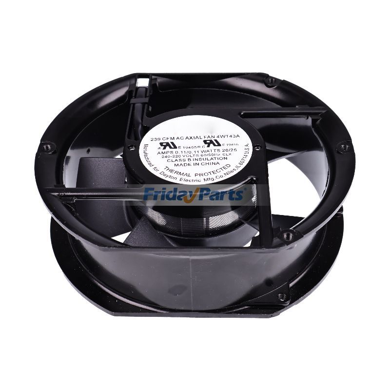 Ventilateur de refroidissement axial de rechange Dayton 4WT43A 220-240 V 239 CFM
