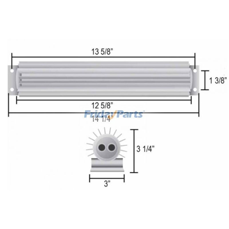 Dual Pass Aluminum Heat Sink Cooler for Others