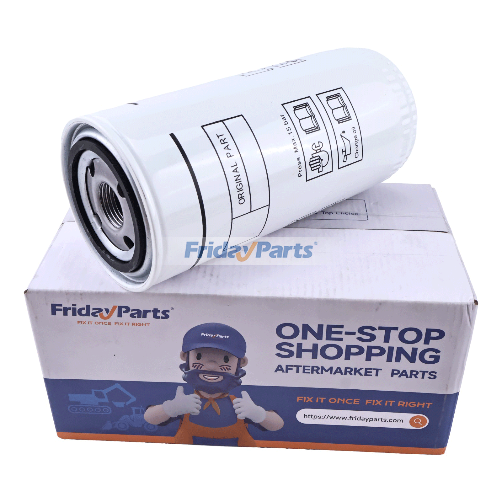 Hydraulic Oil Filter - Replaces Donaldson P763577 Fleeetguard HF6205