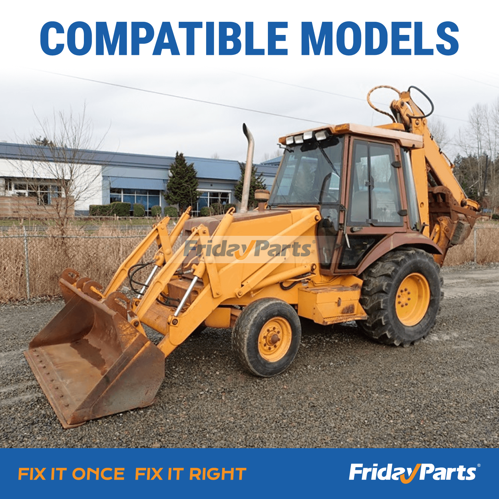 Hydraulic pump assembly for CASE 580SK replacing D146608