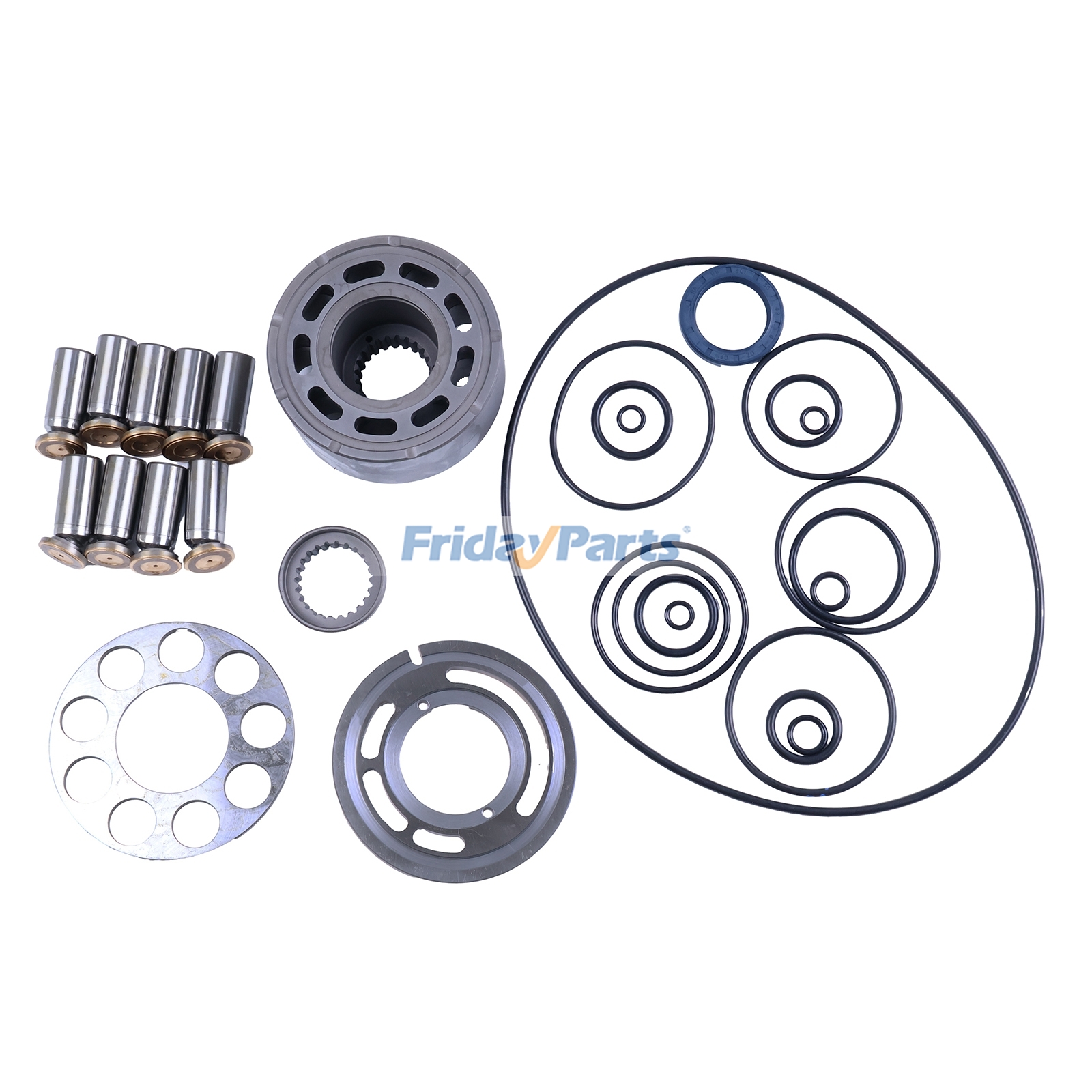 Kit de reconstrucción de bomba hidráulica KYB PSVK-25CKG-HS-6 para excavadora de FridayParts