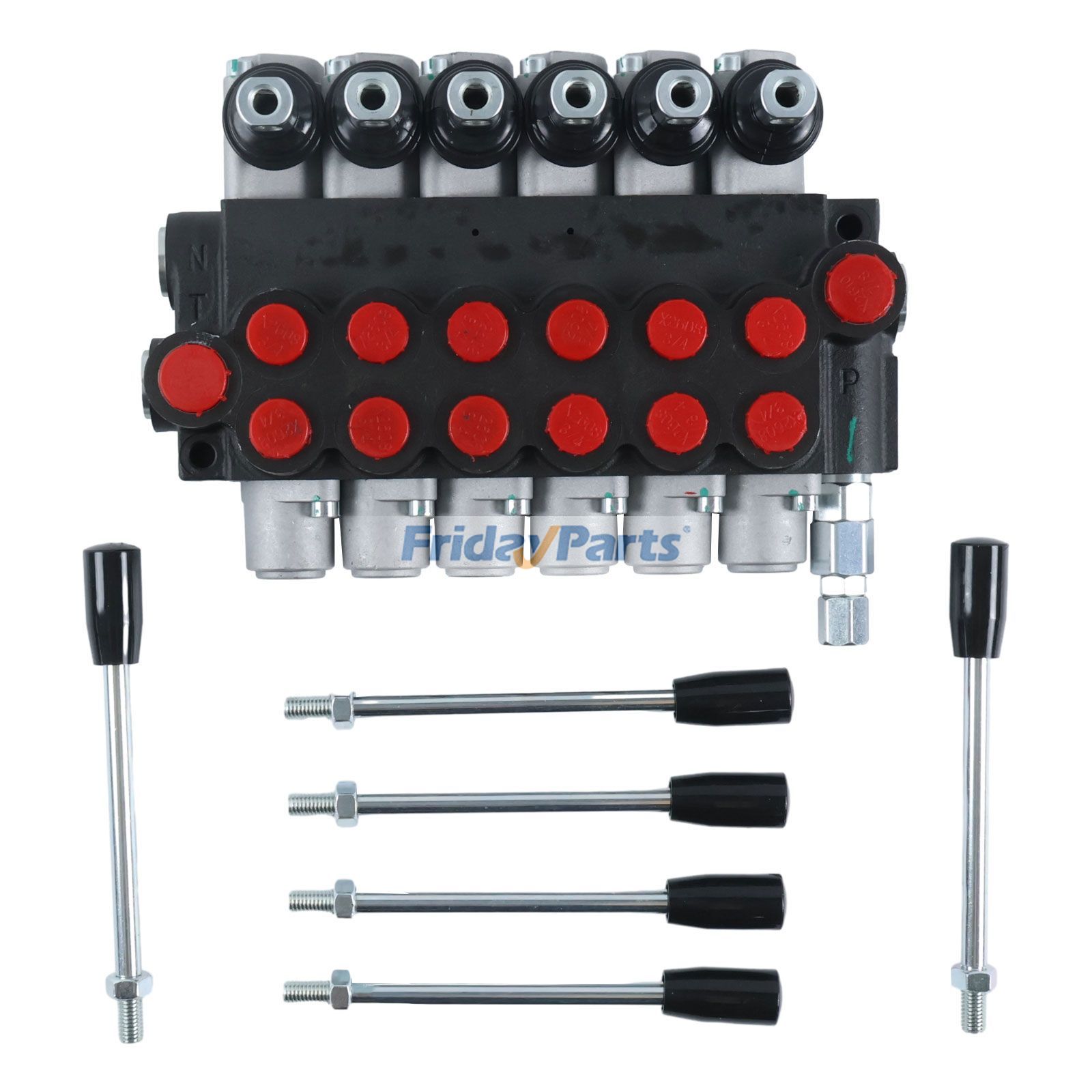 6 Spool 13 GPM 3600 PSI Hydraulic Directional Control Valve for Loader,Tractor