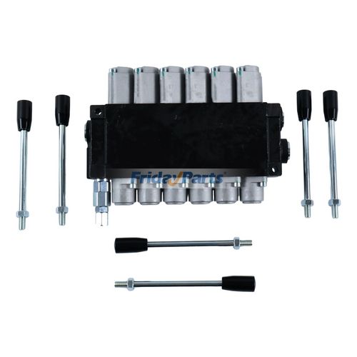 6 Spool Hydraulic Directional Control Valve Open Center 13 GPM 6 Spool Hydraulic Directional Control Valve Open Center 13 GPM