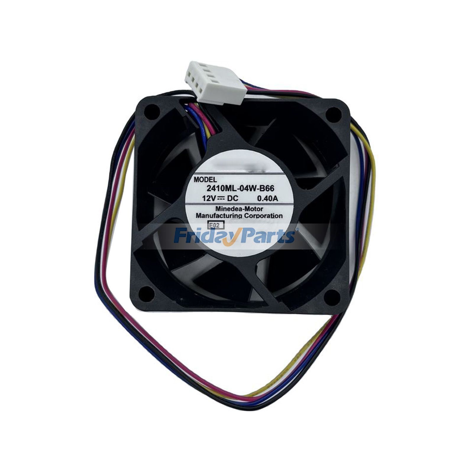 Ventilateur de refroidissement de châssis à 4 fils NMB 2410ML-04W-B66 12 V 0,4 A 6 cm