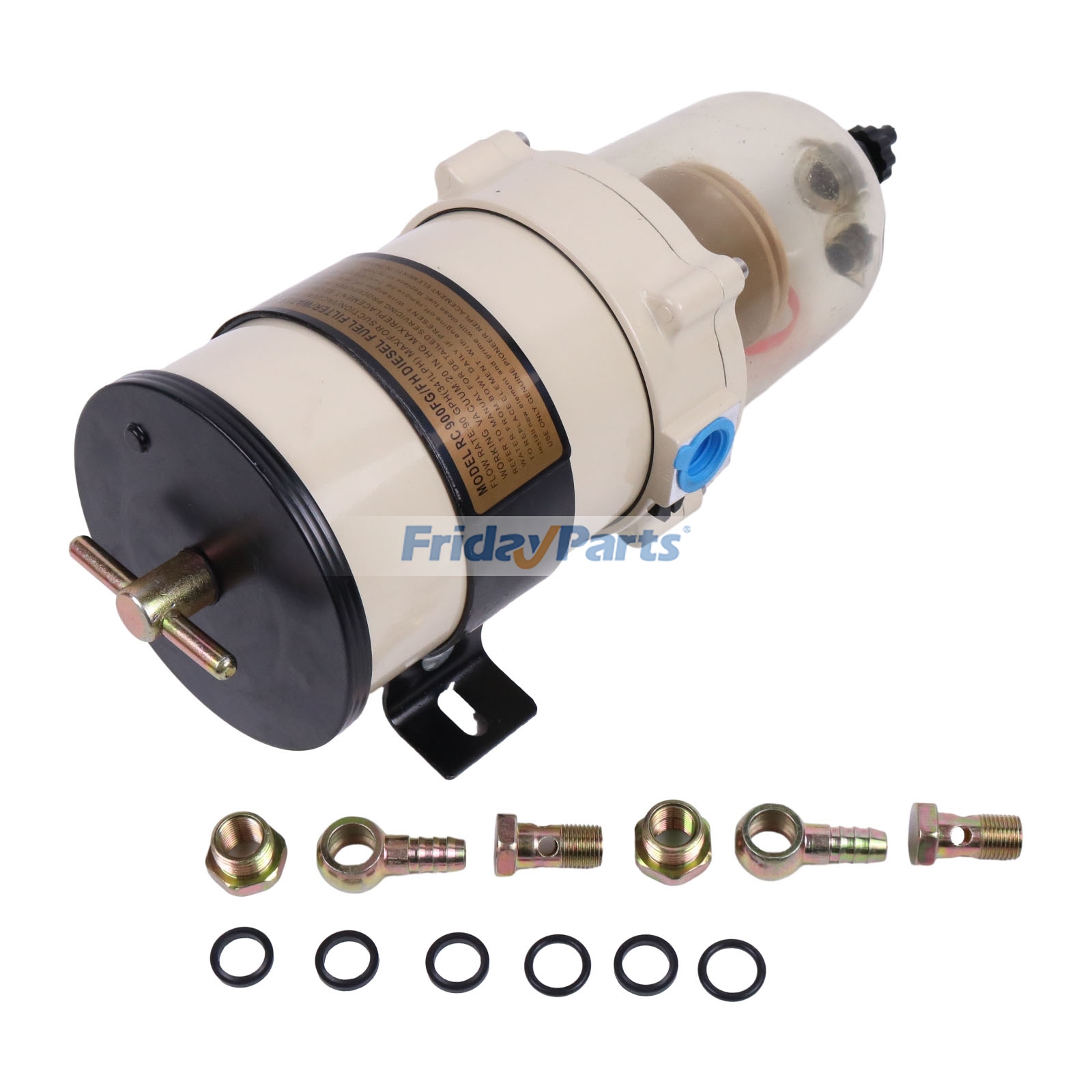アフターマーケット Racor 900 シリーズ 燃料フィルター ウォーターセパレーター 900FG 900FH 900GPH ボルボ エンジン D12 トラック FH12380 バス B10M スカニア用 穴付き