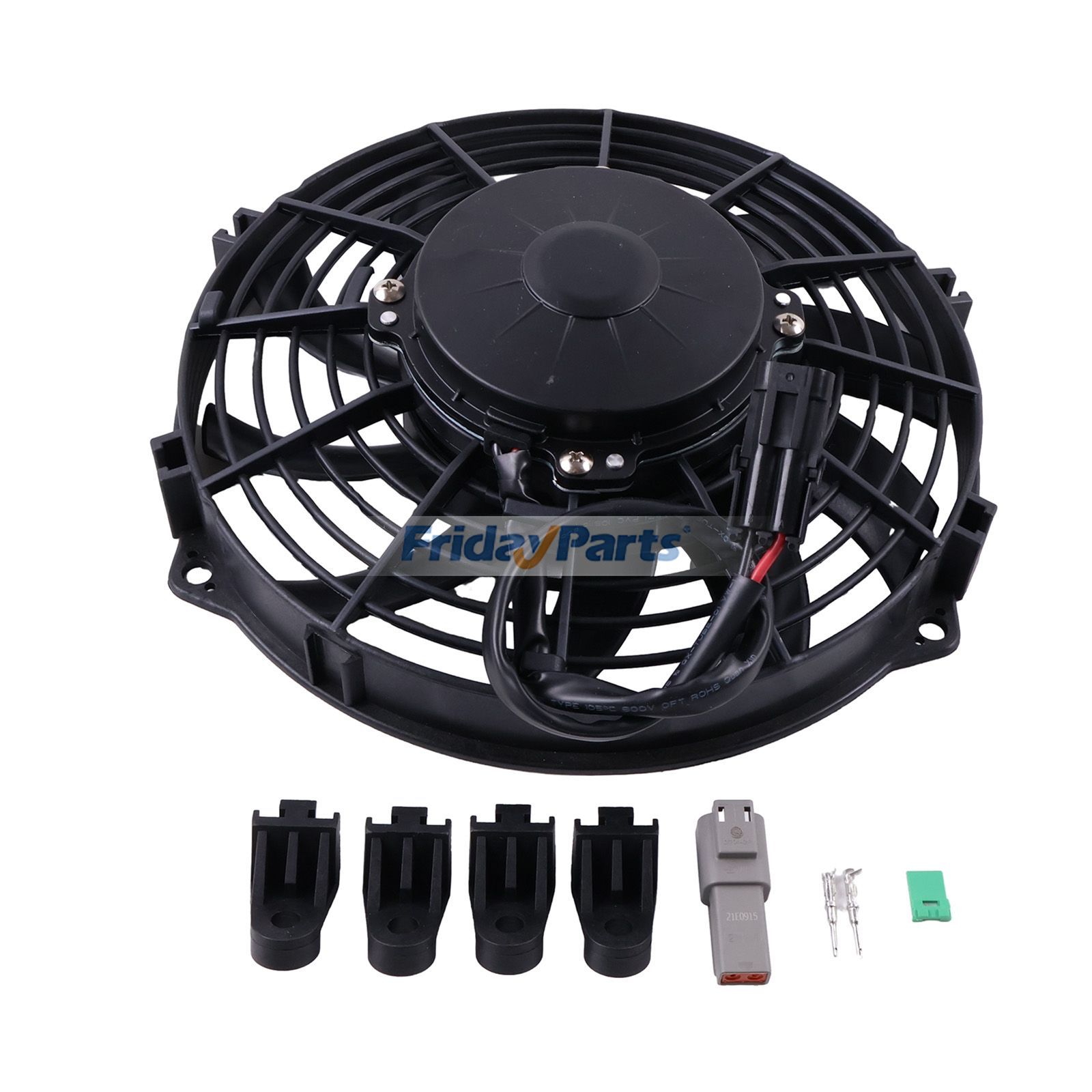 Ventilateur de condenseur SPAL VA07-AP8/C-58S 218-6250 de rechange pour chargeuse compacte Bobcat 453C, 453D et 453F